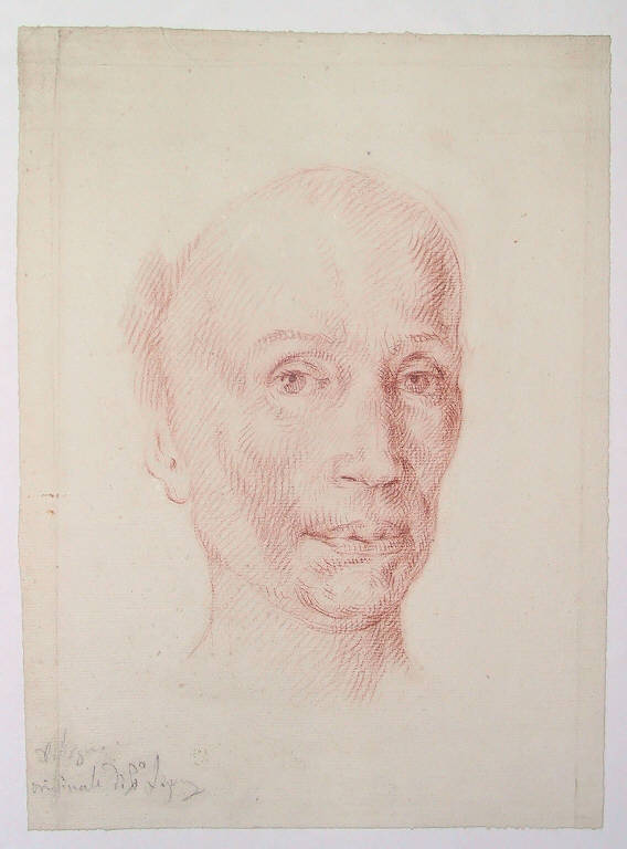 Testa di donna (disegno) di Ligari Giovanni Pietro (secondo quarto sec. XVIII)