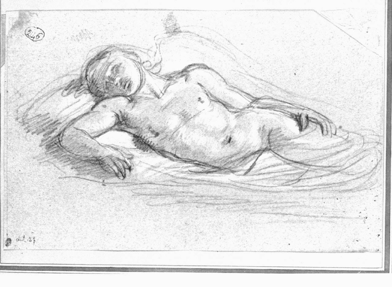giovane nudo (disegno) di Appiani, Andrea (sec. XVIII)