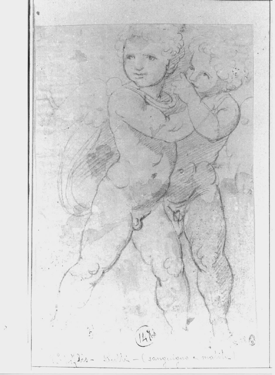 putti alati (disegno) di Appiani, Andrea (sec. XVIII)