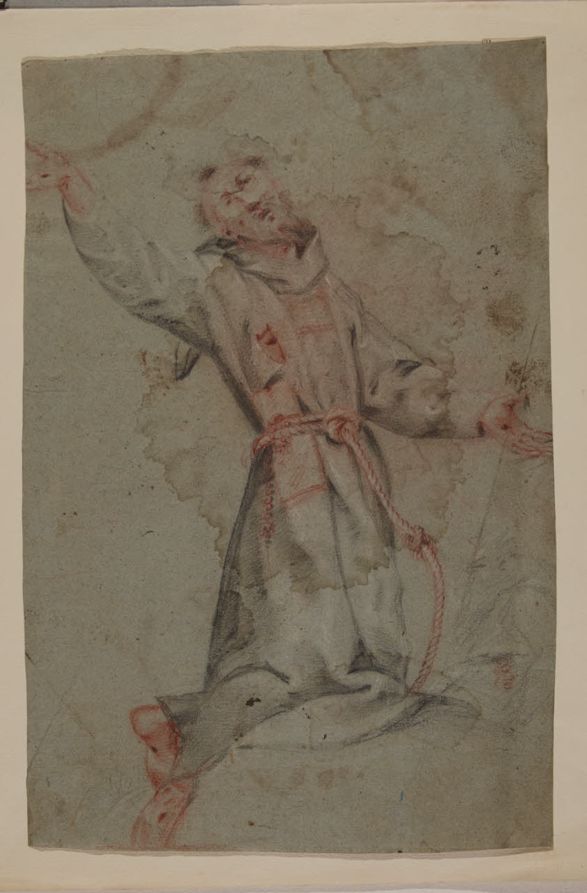 Estasi di San Francesco d'Assisi, estasi di San Francesco d'Assisi (disegno) di Abbiati, Felice (sec. XVII)