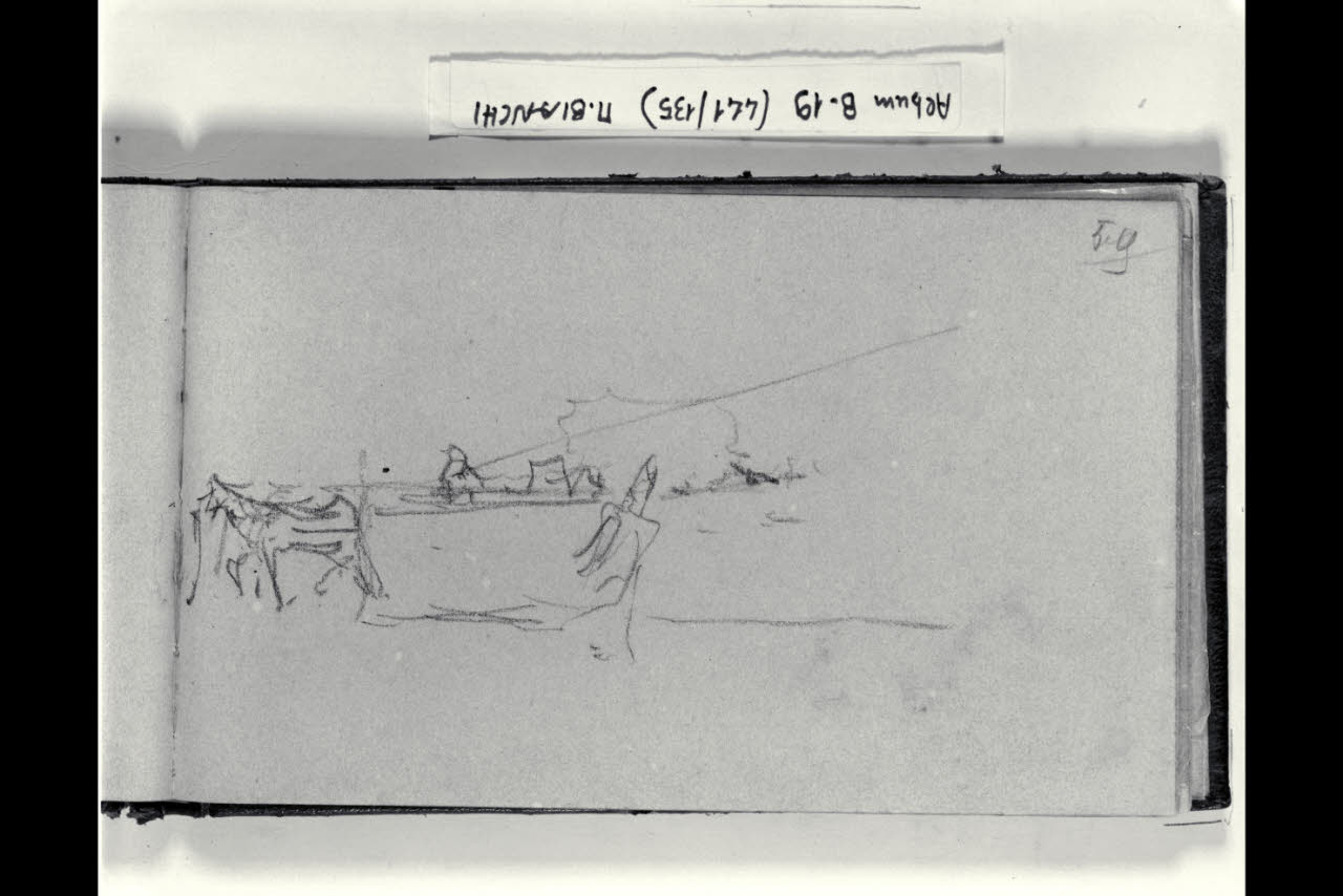 Abbozzo non identificabile (disegno) di Bianchi, Mosè; Bianchi, Mosè (seconda metà sec. XIX)