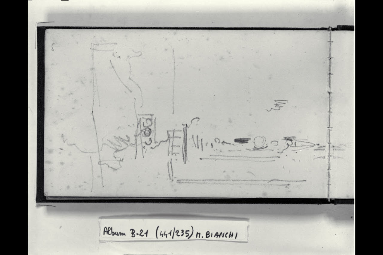 Schizzo di particolari decorativi (disegno) di Bianchi, Mosè; Bianchi, Mosè (seconda metà sec. XIX)