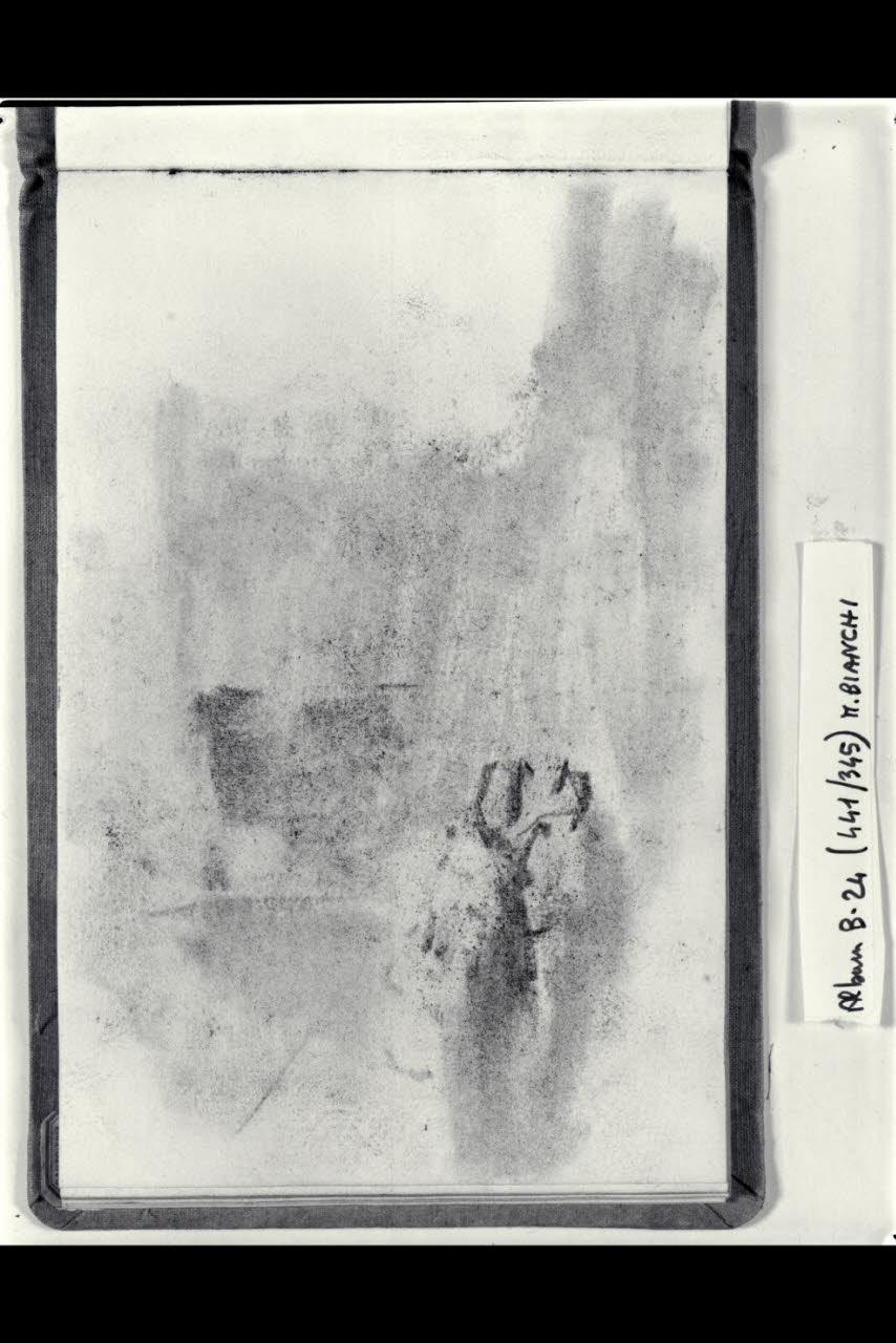 Studio di un cagnolino (disegno) di Bianchi, Mosè; Bianchi, Mosè (seconda metà sec. XIX)