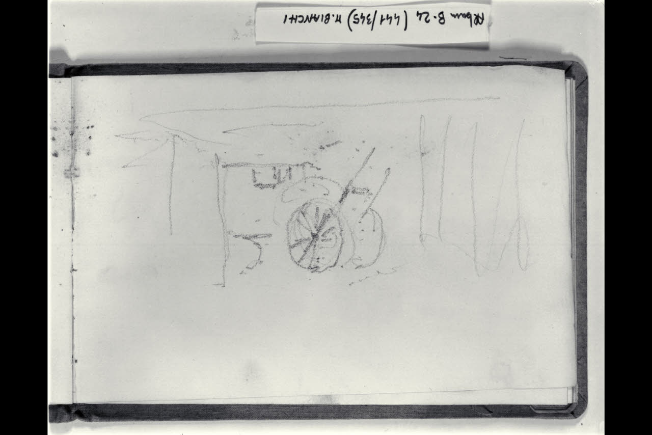 Abbozzo di un carretto (disegno) di Bianchi, Mosè; Bianchi, Mosè (seconda metà sec. XIX)