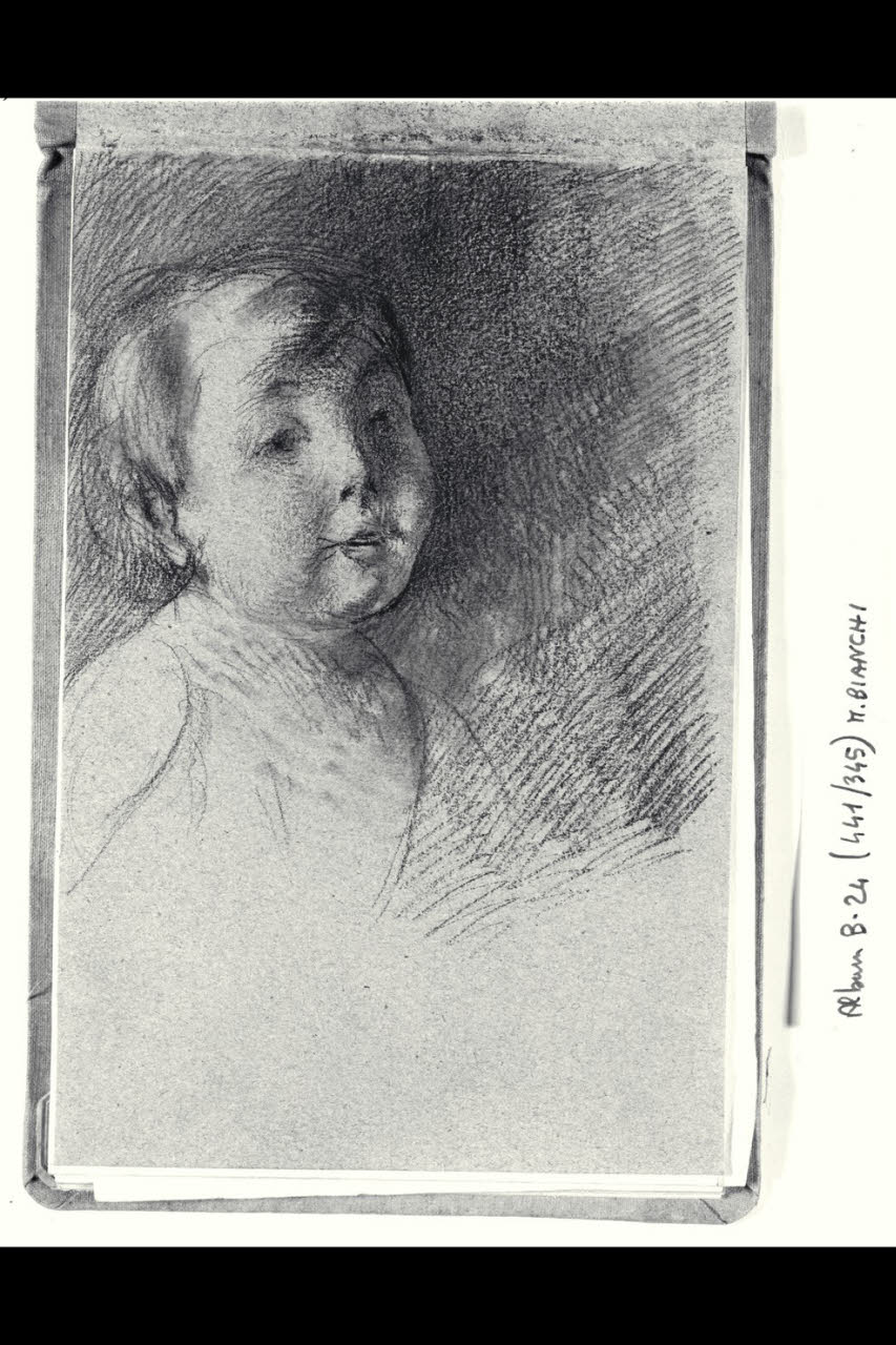 Ritratto di un bambino (disegno) di Bianchi, Mosè; Bianchi, Mosè (seconda metà sec. XIX)