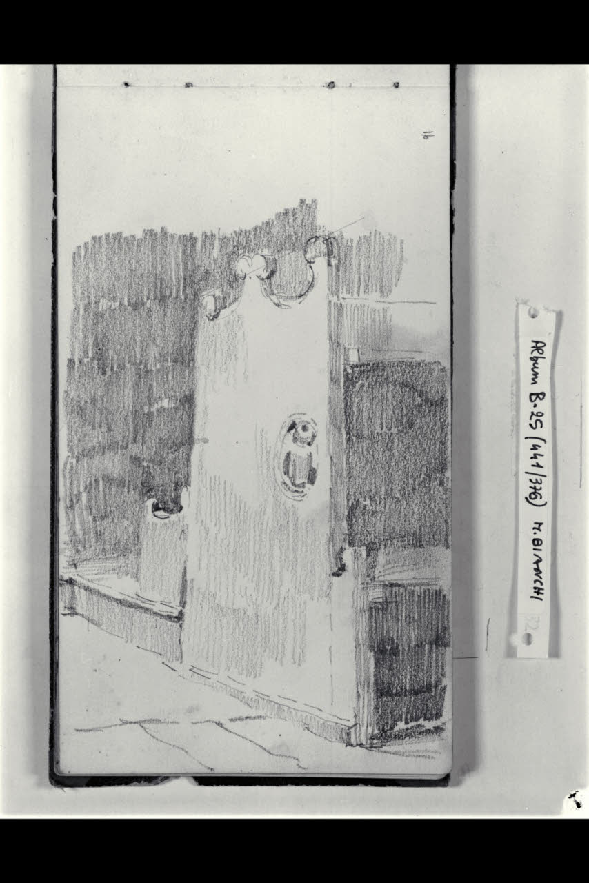 Confessionale (disegno) di Bianchi, Mosè; Bianchi, Mosè (seconda metà sec. XIX)