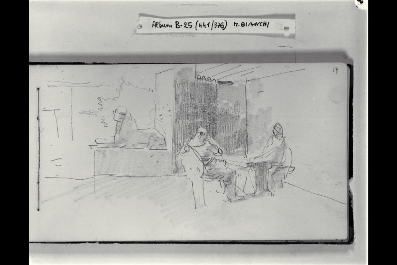 Abbozzo di una scena all'antica (disegno) di Bianchi, Mosè; Bianchi, Mosè (seconda metà sec. XIX)