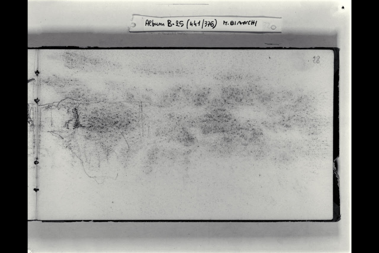 Abbozzo di paesaggio (disegno) di Bianchi, Mosè; Bianchi, Mosè (seconda metà sec. XIX)