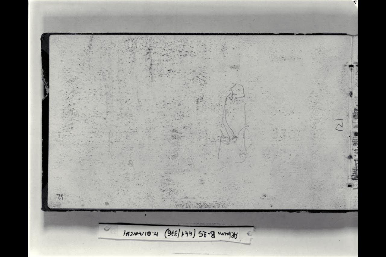 Abbozzo di figura (disegno) di Bianchi, Mosè; Bianchi, Mosè (seconda metà sec. XIX)