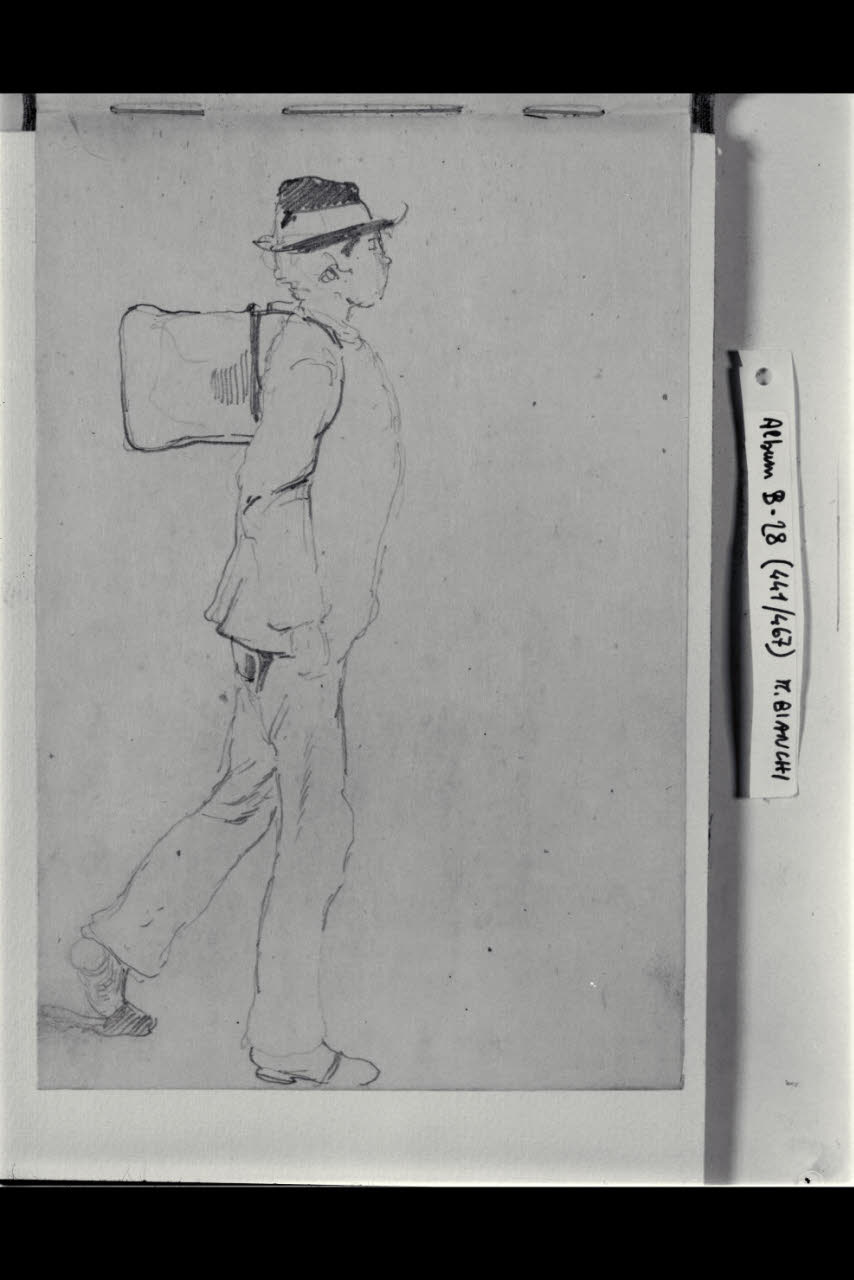 Giovane calderaio (disegno) di Bianchi, Mosè; Bianchi, Mosè (seconda metà sec. XIX)