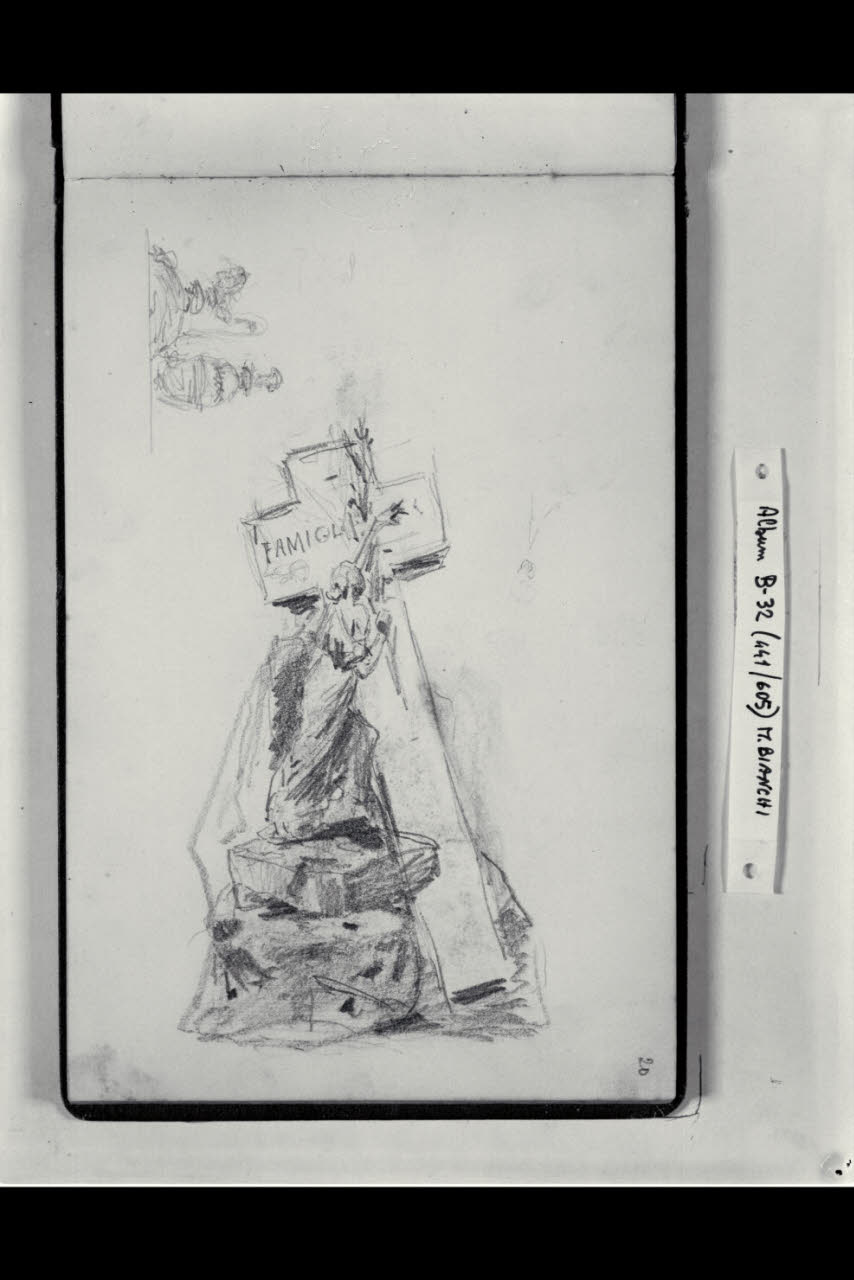 Progetto di una tomba (disegno) di Bianchi, Mosè; Bianchi, Mosè (seconda metà sec. XIX)