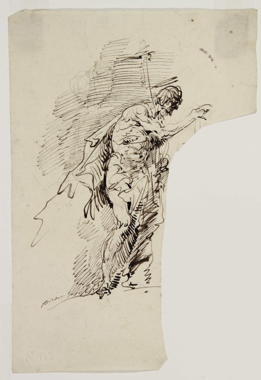 San Giovanni Battista, San Giovanni Battista (disegno) di Bison, Giuseppe Bernardino (secc. XVIII/ XIX)