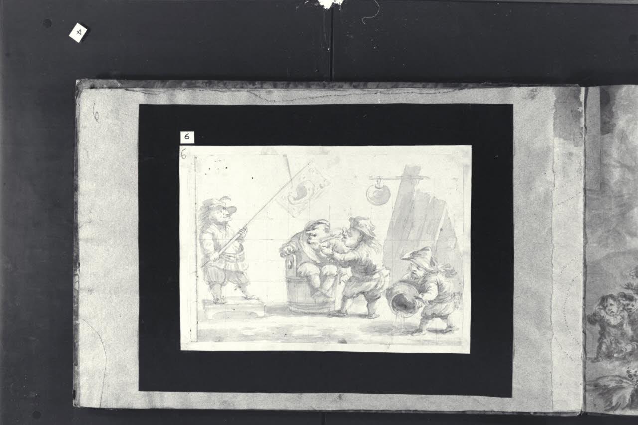 Il barbiere (disegno) di Albrici, Enrico; Albrici, Enrico (sec. XVIII)