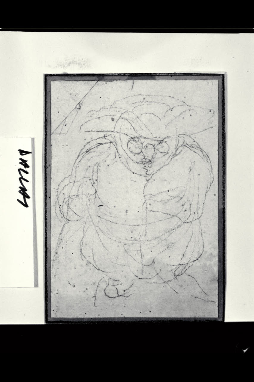 Nano con occhiali, Gobbo con tricorno (disegno) di Albrici, Enrico (sec. XVIII)