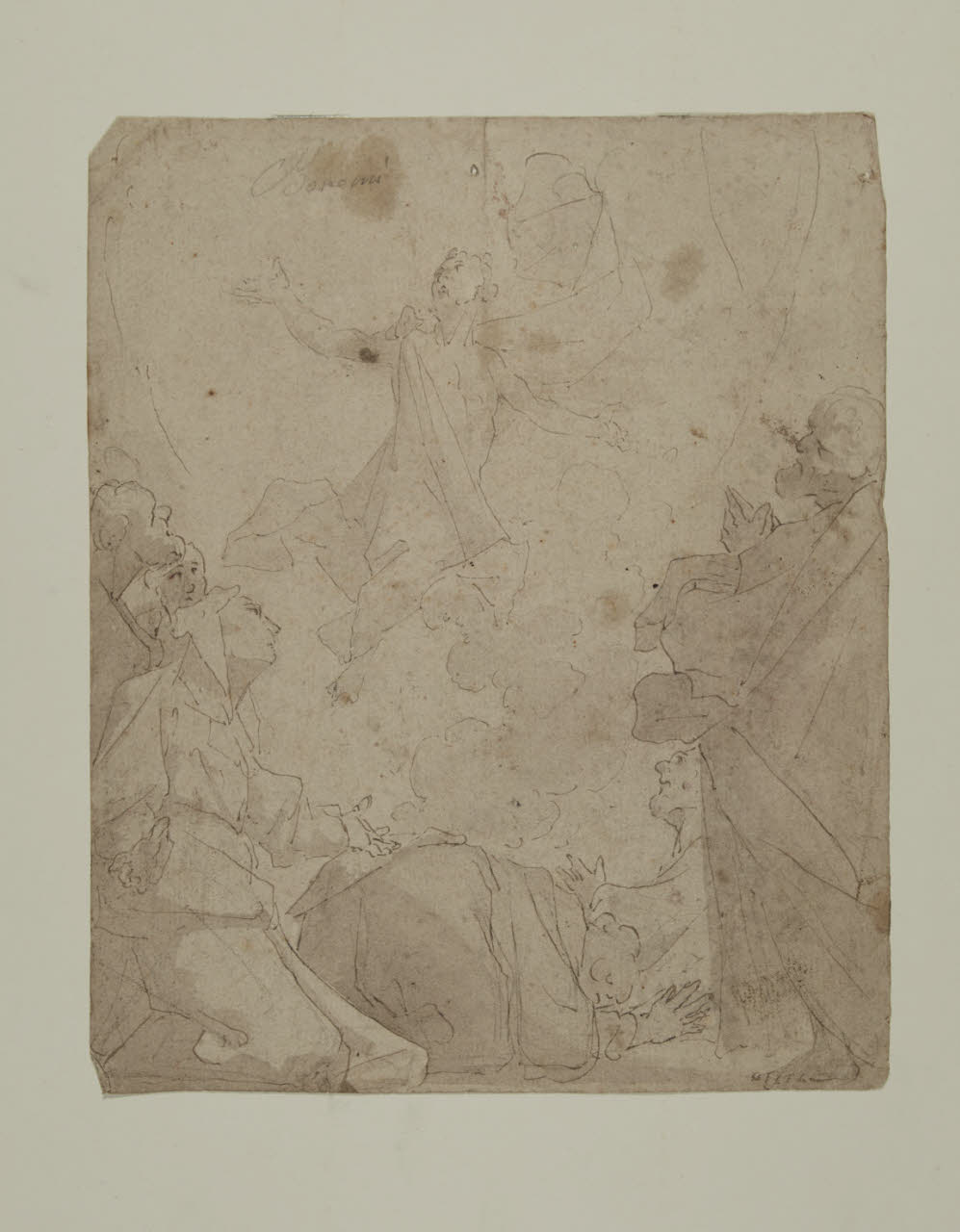 Ascensione di Gesù (disegno) - ambito lombardo (prima metà sec. XVIII)