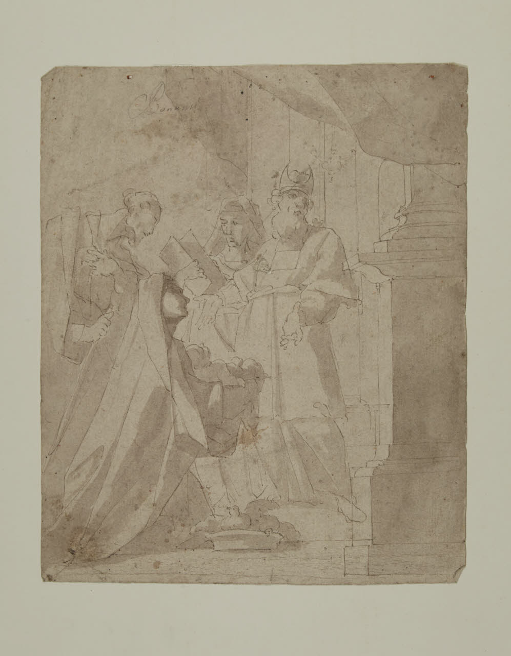 Presentazione di Gesù al tempio (disegno) - ambito lombardo (prima metà sec. XVIII)