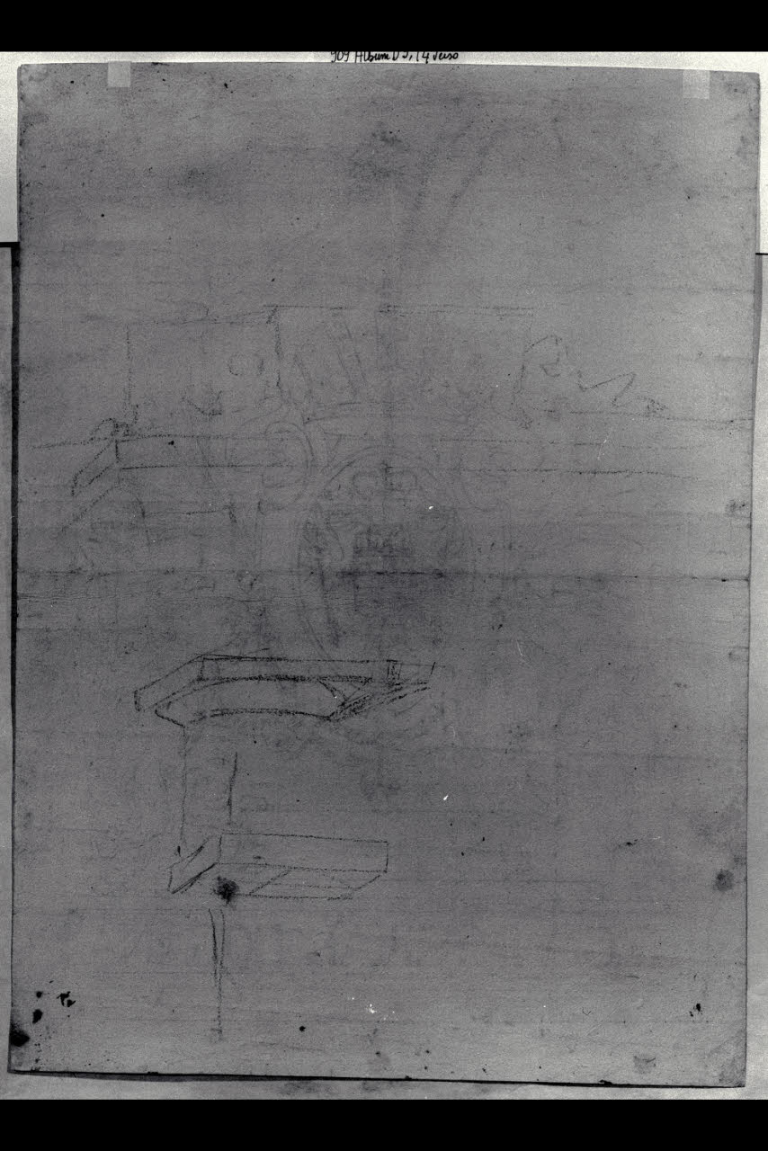 Elementi architettonici (disegno) di Bonomini, Paolo Vincenzo; Bonomini, Paolo Vincenzo (secc. XVIII/ XIX)