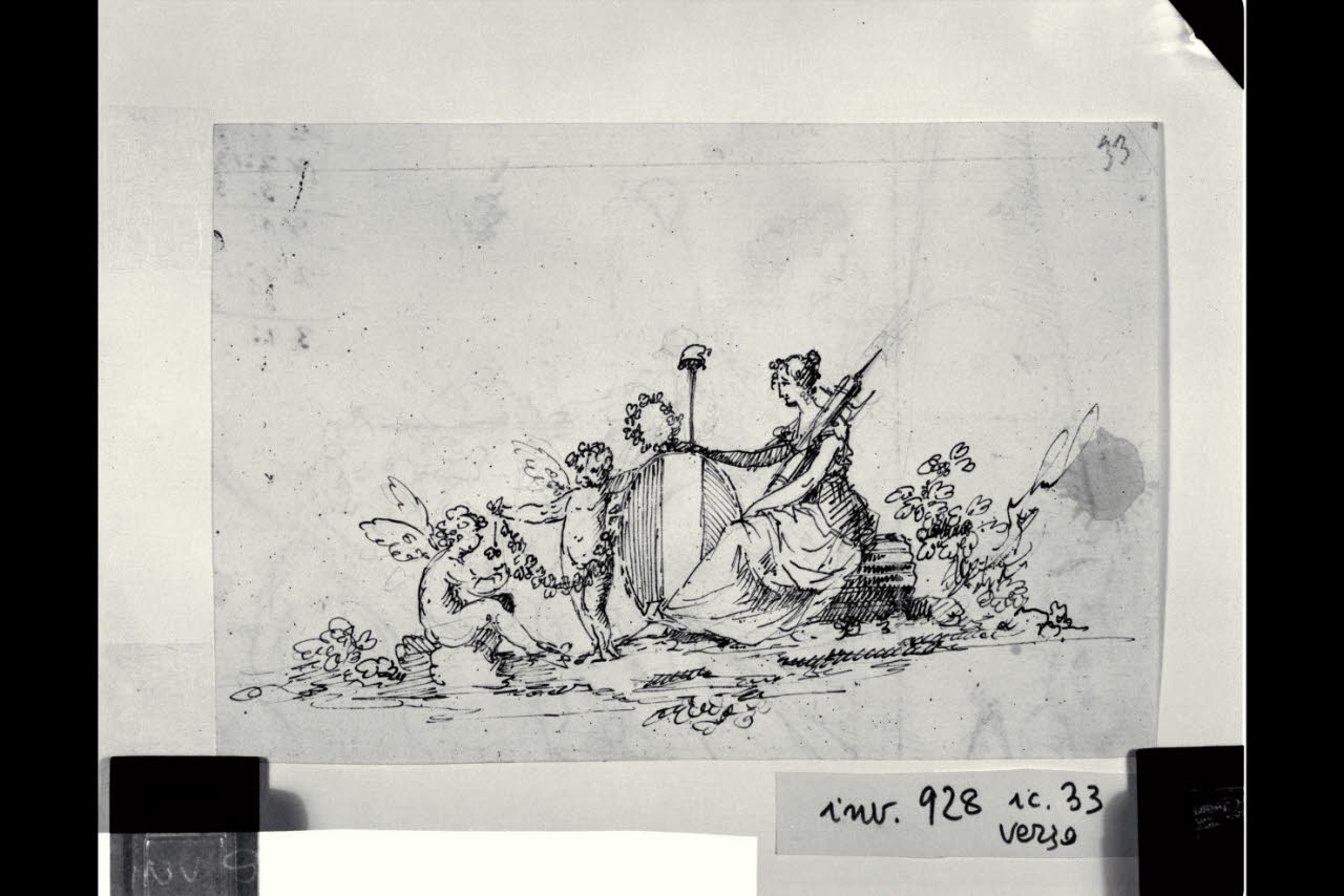 Allegoria della Repubblica Cisalpina (disegno) di Bonomini, Paolo Vincenzo; Bonomini, Paolo Vincenzo (secc. XVIII/ XIX)