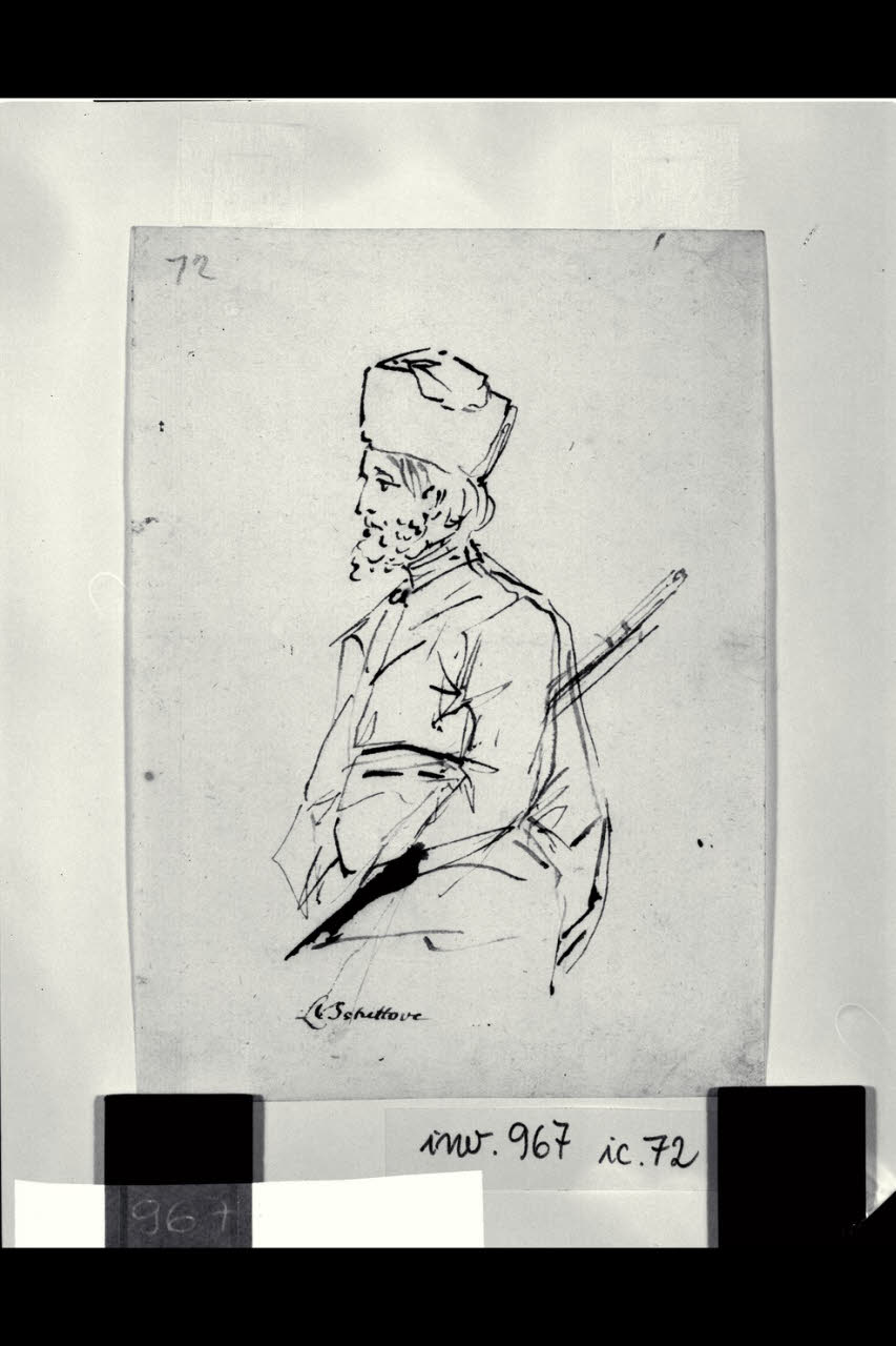 L'ispettore (disegno) di Bonomini, Paolo Vincenzo; Bonomini, Paolo Vincenzo (sec. XVIII)