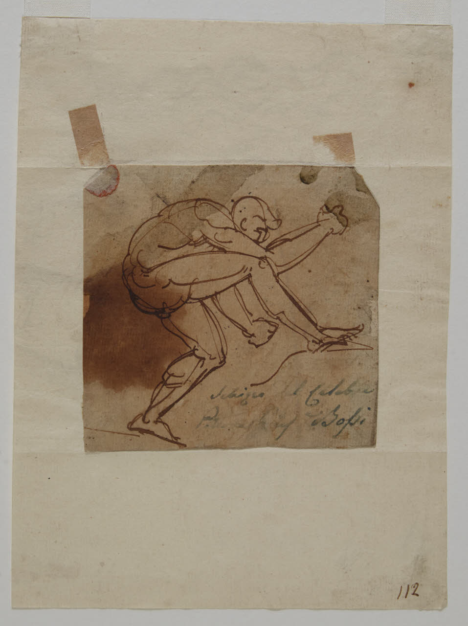 Schizzo di nudo maschile (disegno) di Bossi, Giuseppe (fine sec. XVIII)