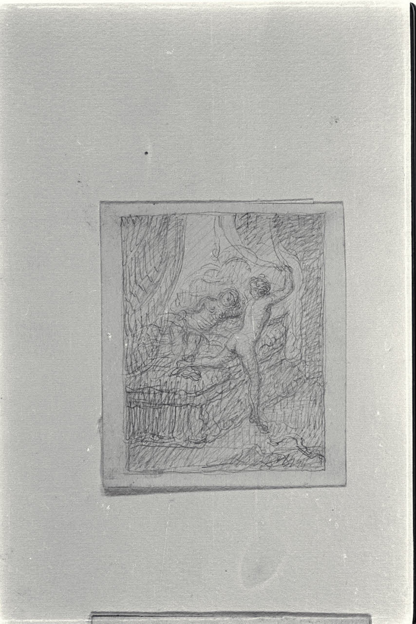 Giuseppe e la moglie di Putifar (disegno) di Carnovali, Giovanni detto Piccio (sec. XIX)