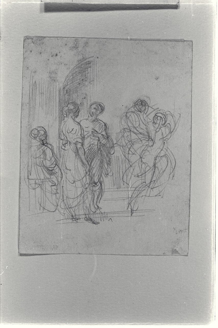 Studio per composizione (disegno) di Carnovali, Giovanni detto Piccio (sec. XIX)