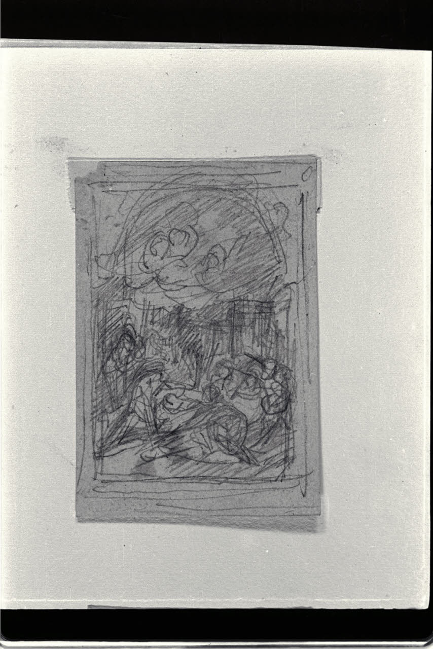 Schizzo per un presepio (disegno) di Carnovali, Giovanni detto Piccio (sec. XIX)