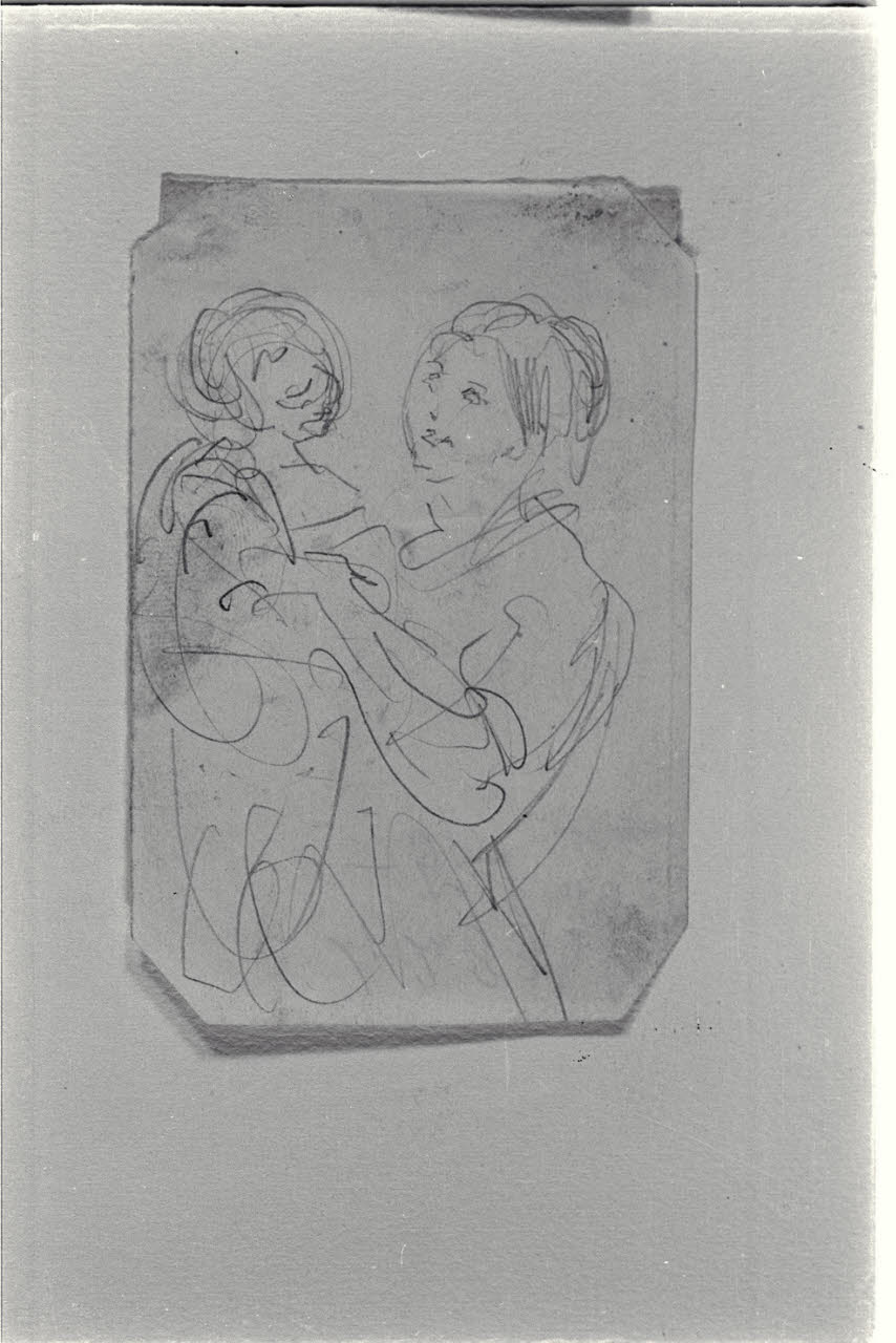 Donna con bambino (disegno) di Carnovali, Giovanni detto Piccio (sec. XIX)