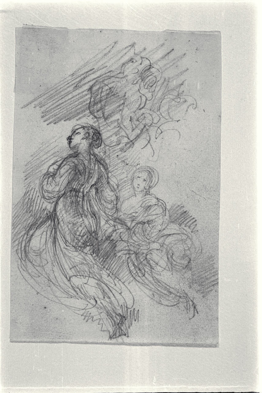 Studio di figure (disegno) di Carnovali, Giovanni detto Piccio (sec. XIX)