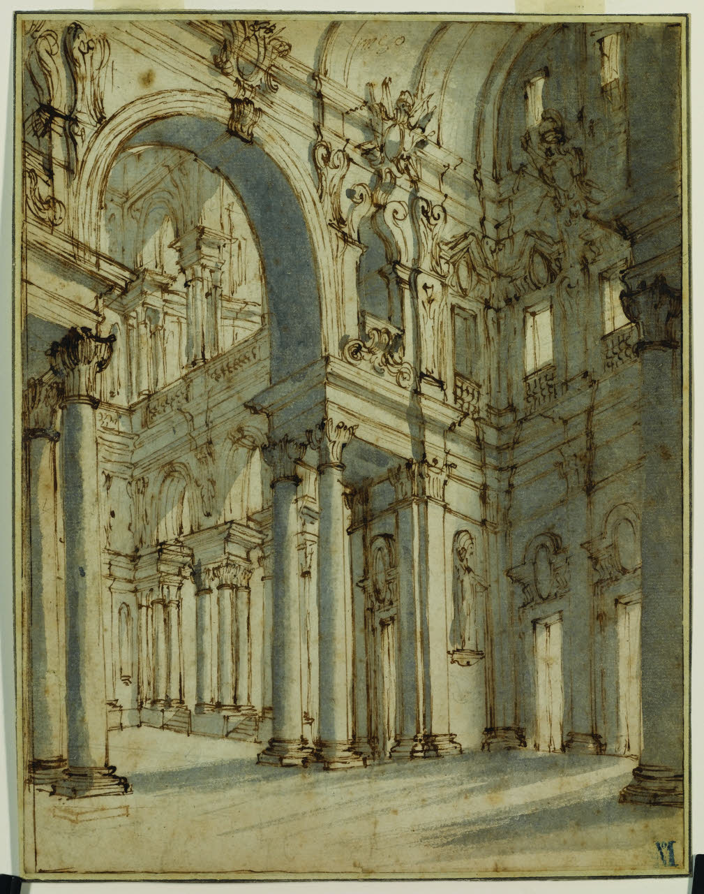 Architettura scenografica, Architettura scenografica (disegno) di Bibiena, Giuseppe; Bibiena, Giuseppe (prima metà sec. XVIII)