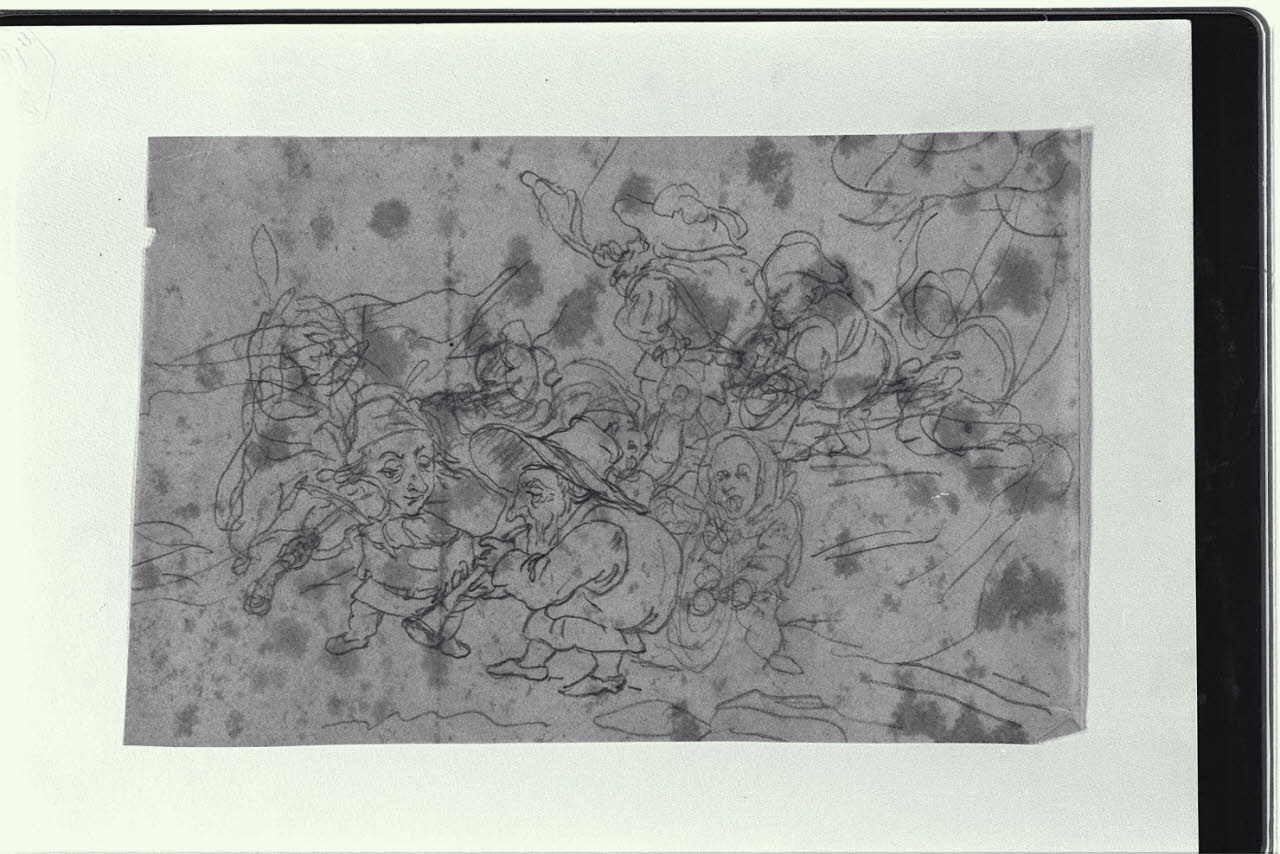 Concerto di nani (disegno) di Macinata, Giuseppe (sec. XIX)