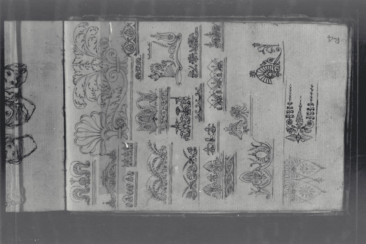 Studio di motivi decorativi e ornati (disegno) di Macinata, Giuseppe; Macinata, Giuseppe (secondo quarto sec. XIX)