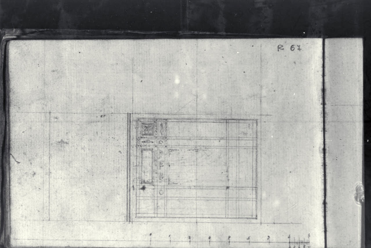 Schizzo per la decorazione di un mobile (disegno) di Macinata, Giuseppe; Macinata, Giuseppe (secondo quarto sec. XIX)
