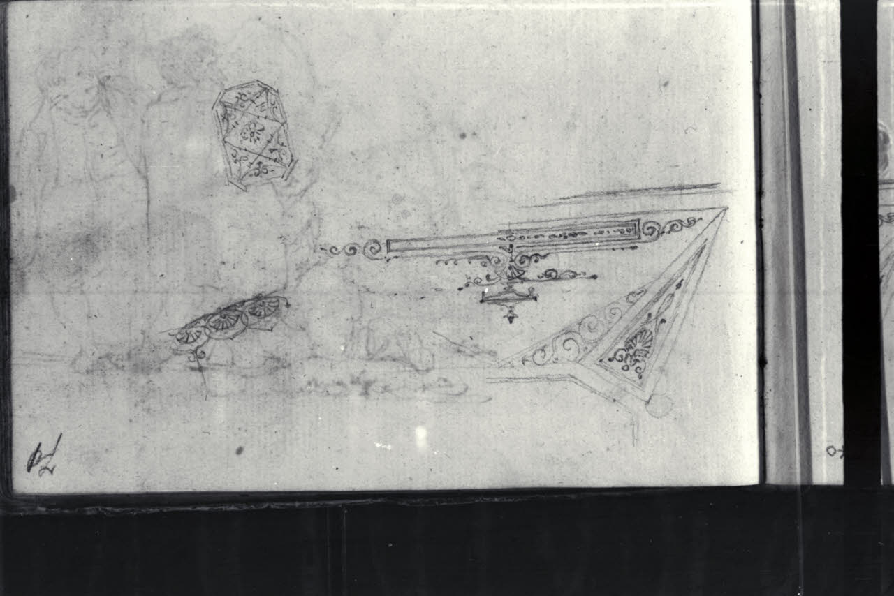 Motivi decorativi (disegno) di Macinata, Giuseppe; Macinata, Giuseppe (secondo quarto sec. XIX)