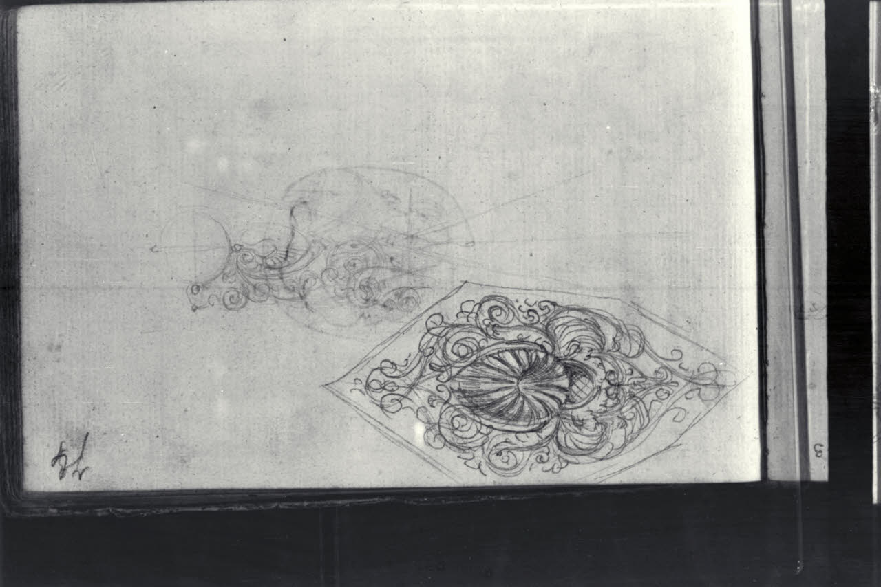 Motivi decorativi (disegno) di Macinata, Giuseppe; Macinata, Giuseppe (secondo quarto sec. XIX)