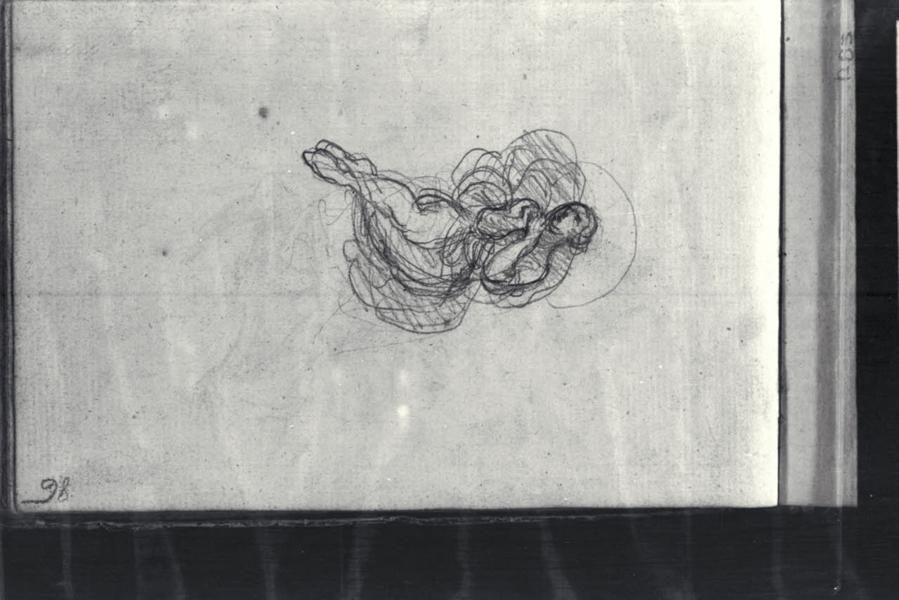 Figura femminile orante (disegno) di Macinata, Giuseppe; Macinata, Giuseppe (secondo quarto sec. XIX)