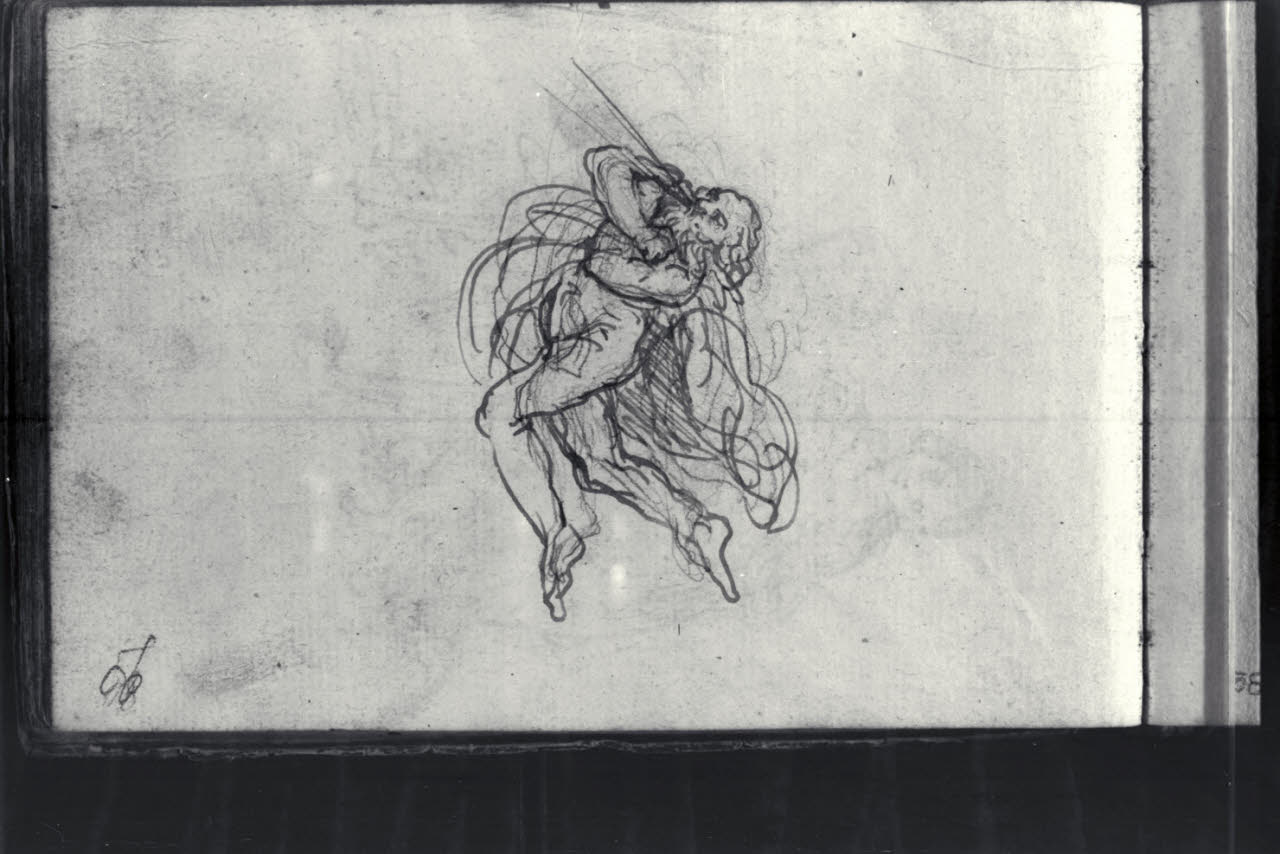 Allegoria del vento (disegno) di Macinata, Giuseppe; Macinata, Giuseppe (secondo quarto sec. XIX)