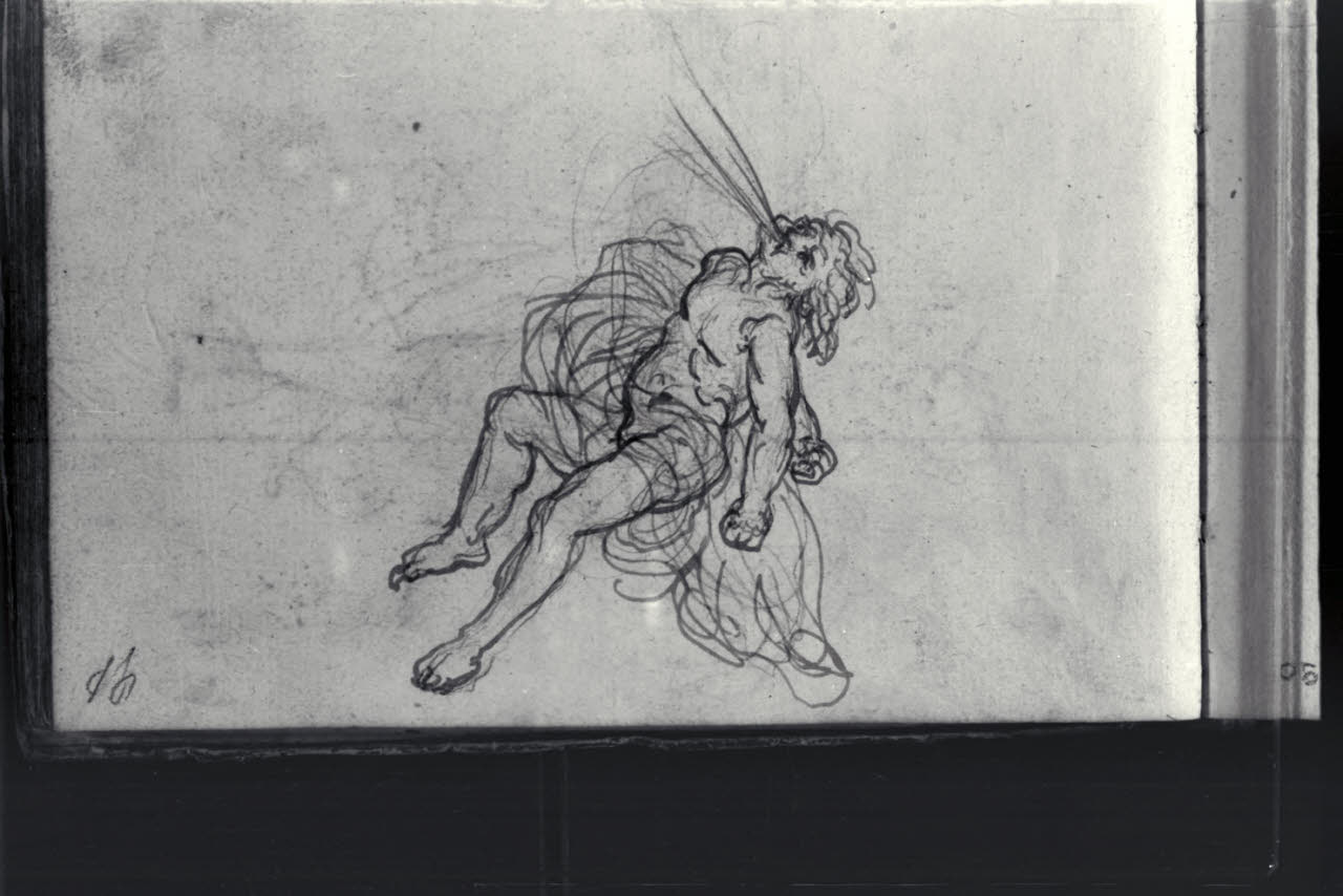 Allegoria del vento (disegno) di Macinata, Giuseppe; Macinata, Giuseppe (secondo quarto sec. XIX)