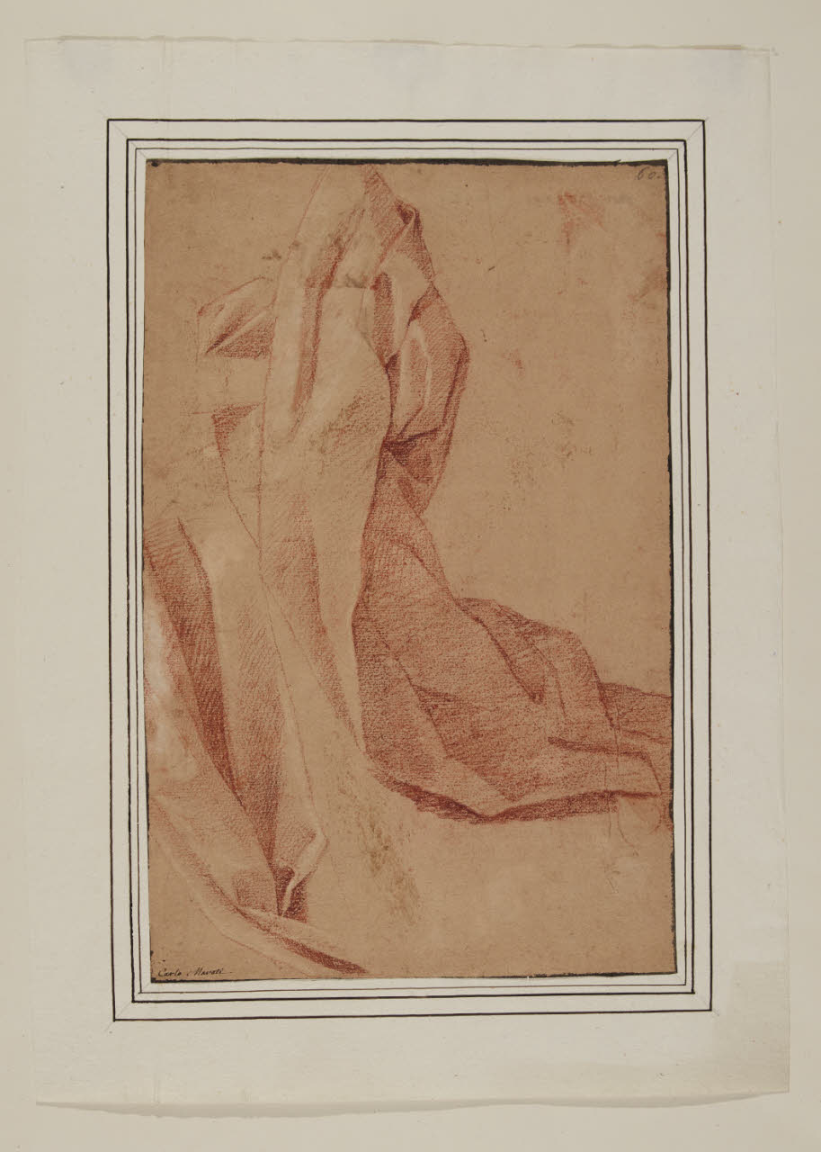 Studio di panneggio (disegno) - Artista romano (fine sec. XVII)