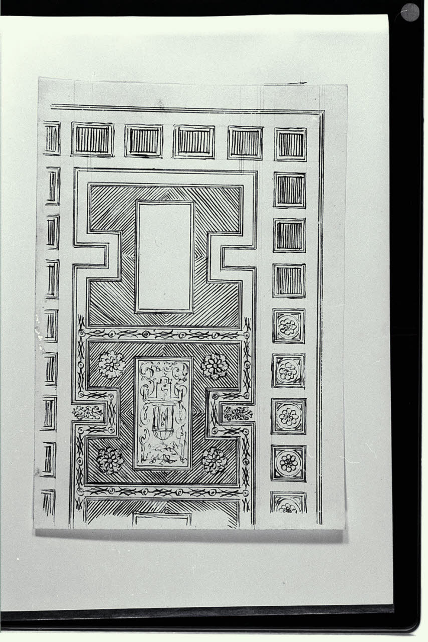 Particolare di una decorazione per un soffitto (disegno) di Pollack, Leopoldo (fine sec. XVIII)