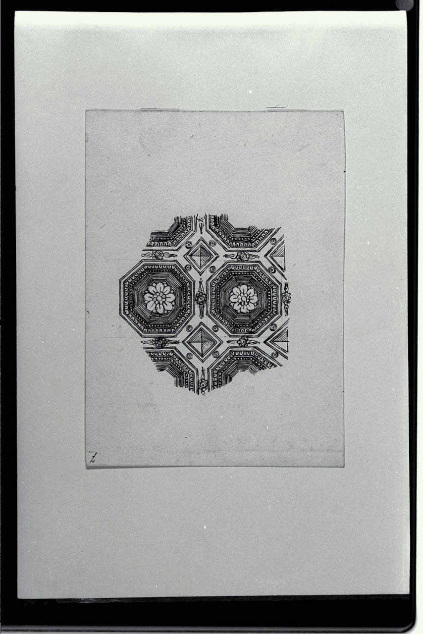 Particolare di una decorazione per un soffitto (disegno) di Pollack, Leopoldo (fine sec. XVIII)