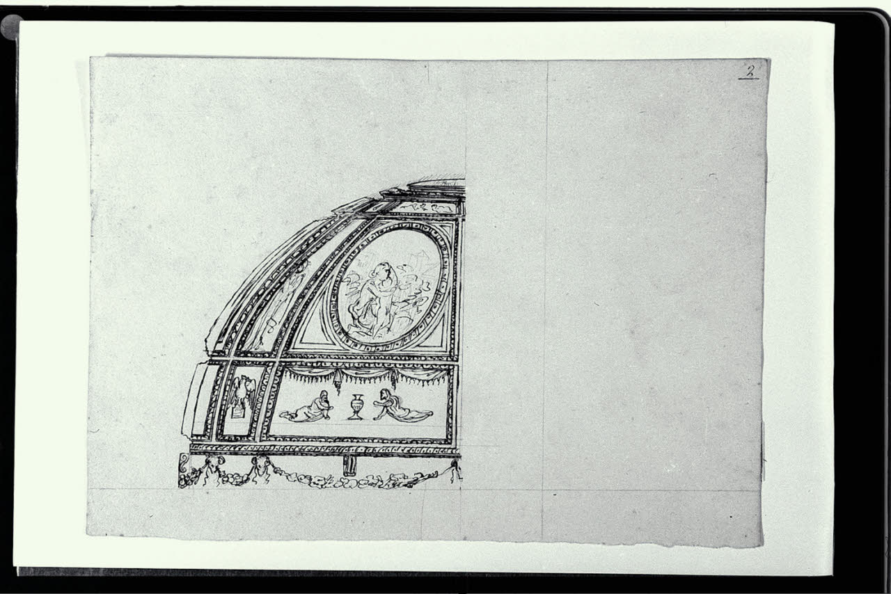 Particolare per una decorazione di una volta (disegno) di Pollack, Leopoldo (fine sec. XVIII)