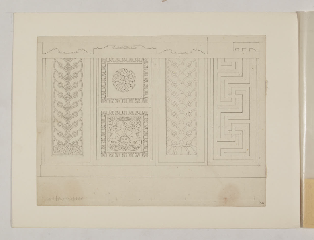 Particolari decorativi (disegno) di Pollack, Leopoldo (fine sec. XVIII)