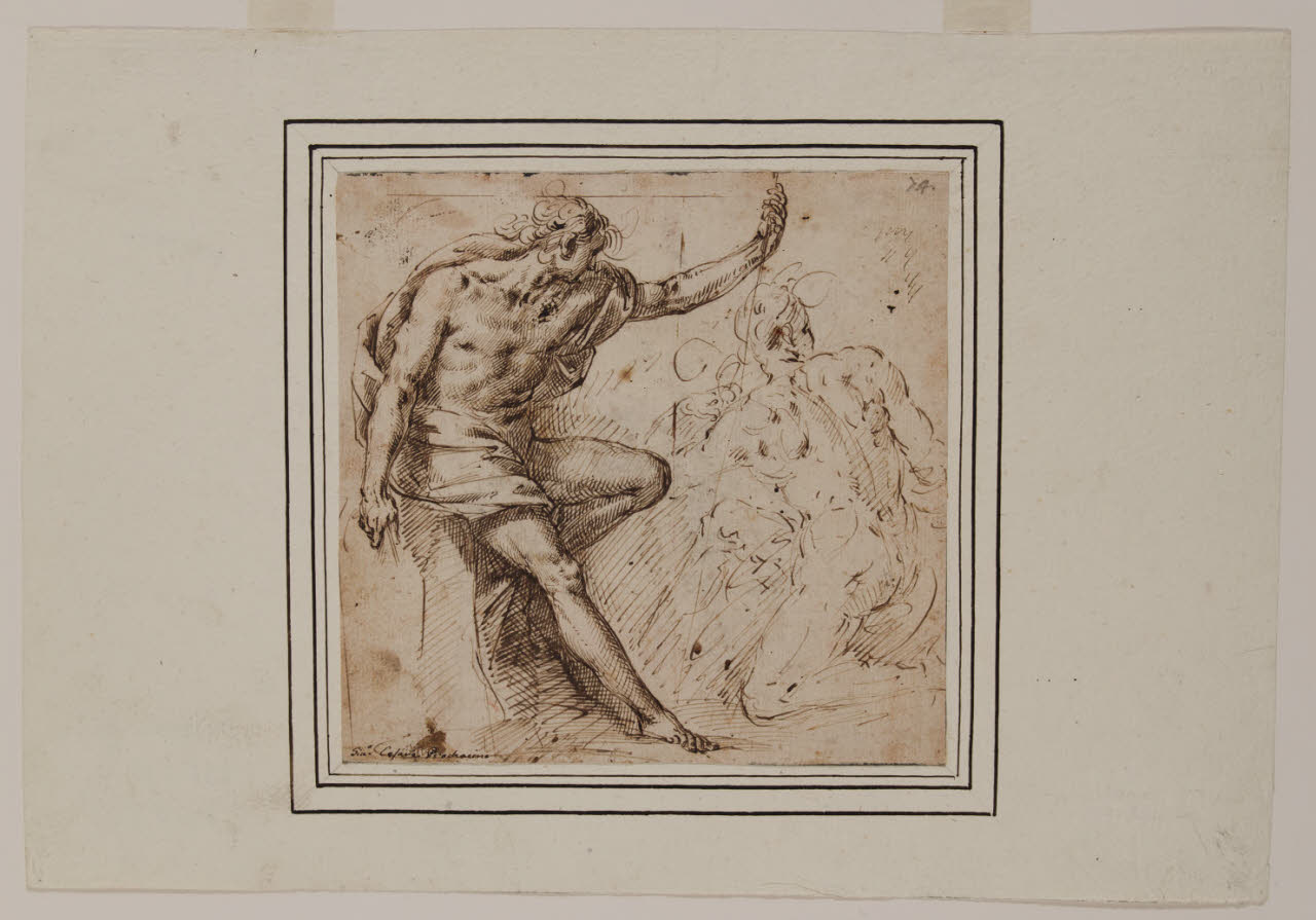 Studio di due figure maschili (disegno) di Procaccini, Giulio Cesare (seguace di) (sec. XVII)