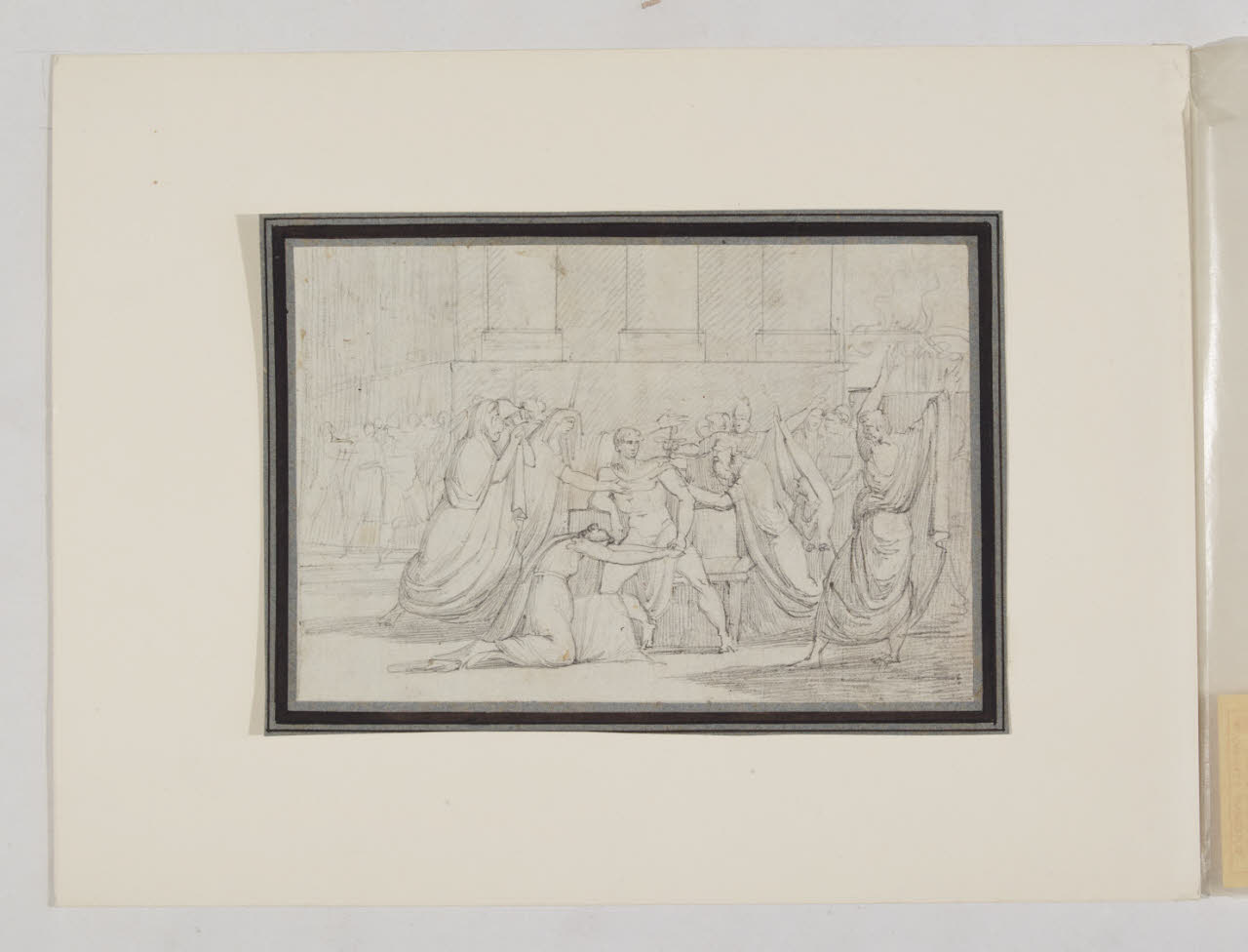 Scena classica (disegno) di Rados, Eugenio (sec. XIX)