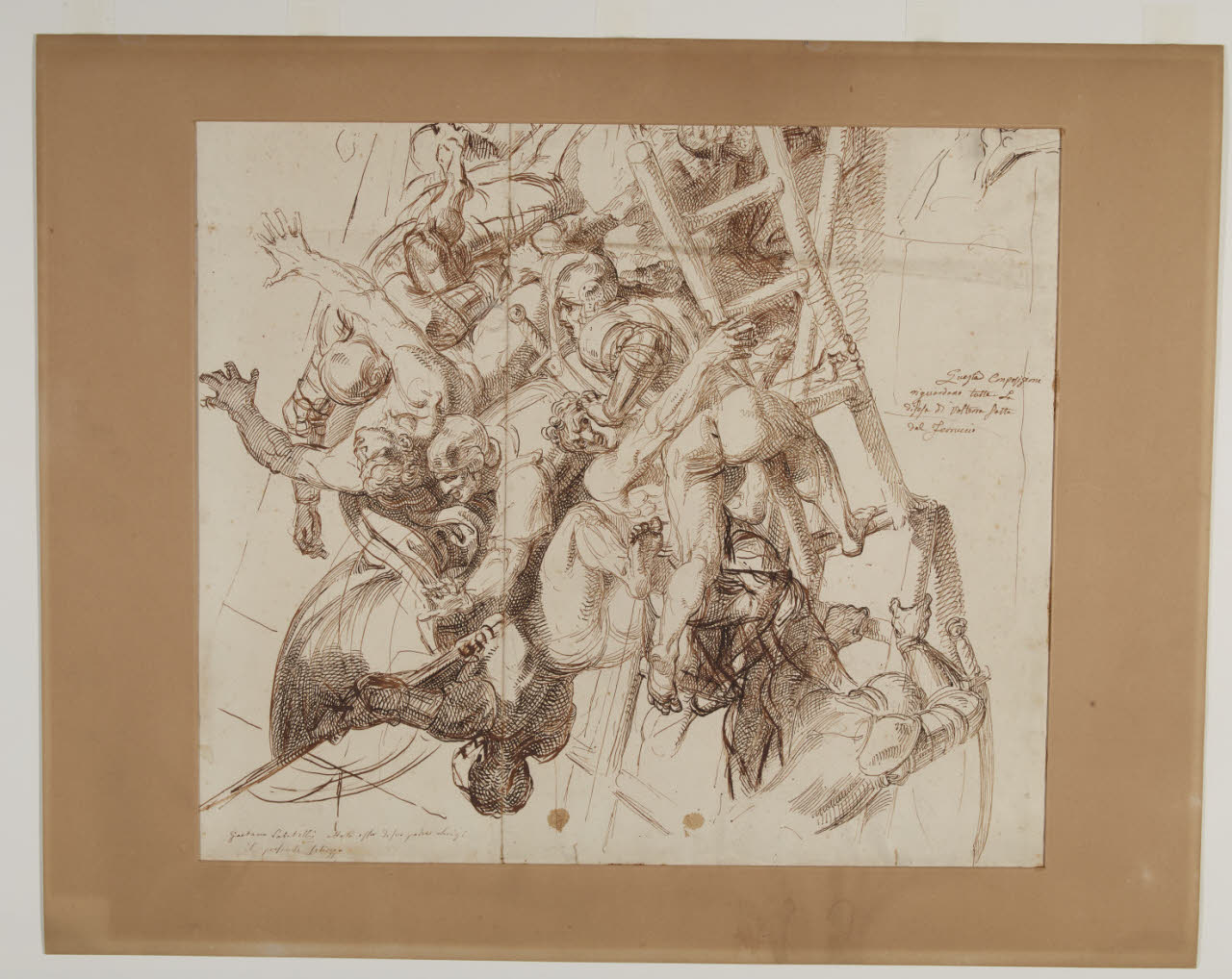 L'assedio di Volterra (disegno) di Sabatelli, Luigi (sec. XIX)