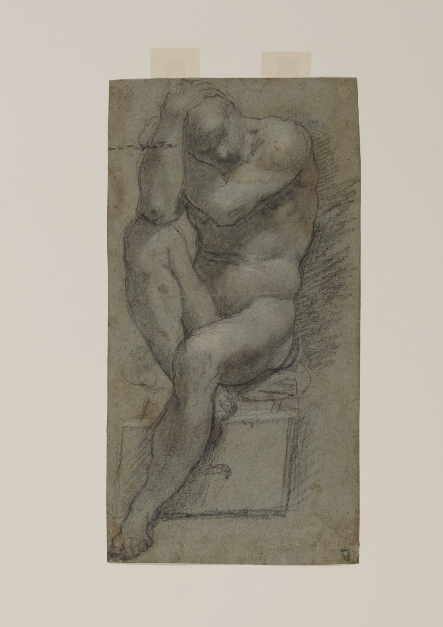 Cariatide, Cariatide (disegno) di Cignani, Carlo; Cignani, Carlo (seconda metà sec. XVII)