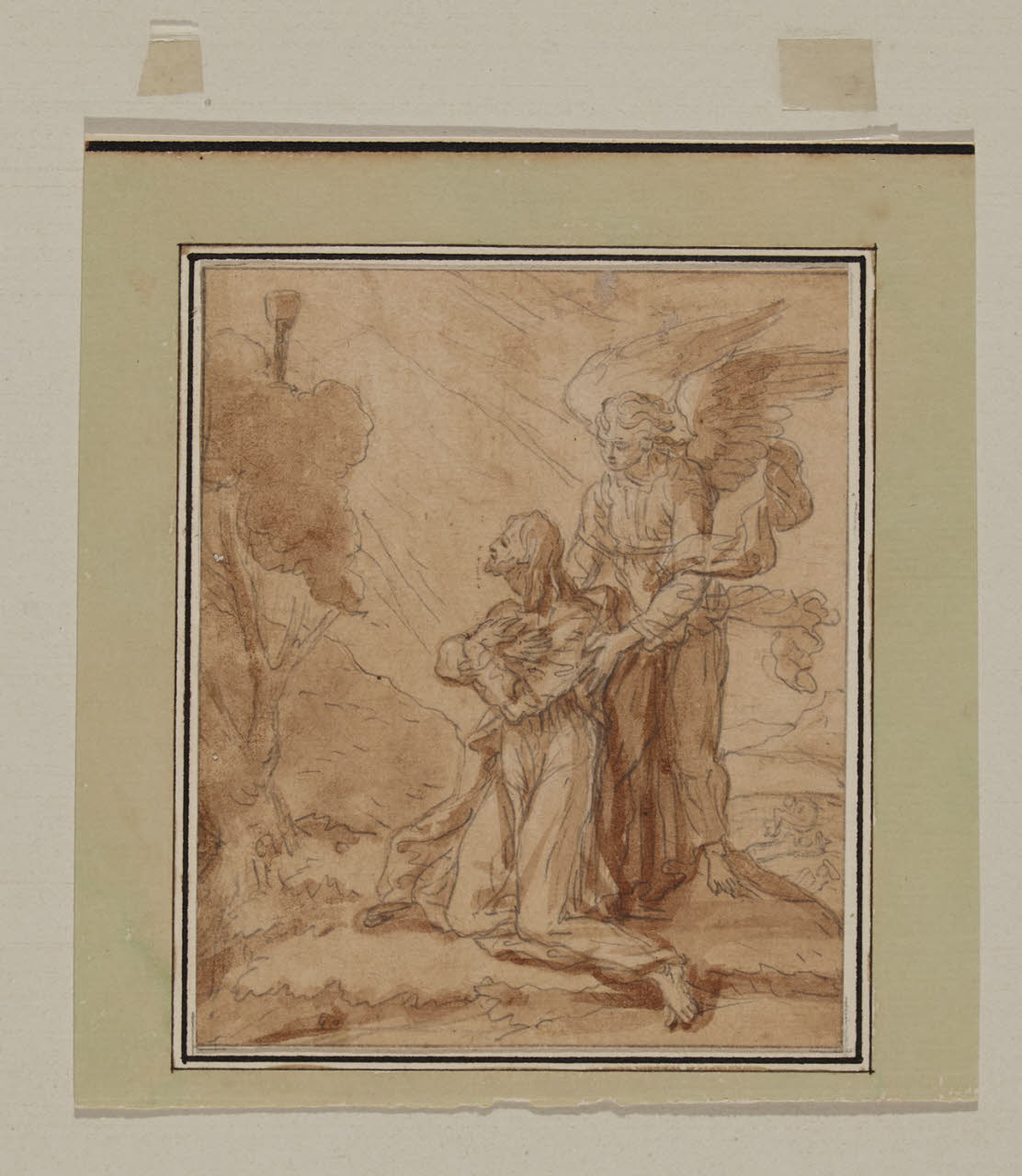 Orazione nell'Orto degli Ulivi (disegno) - Anonimo (sec. XVII)