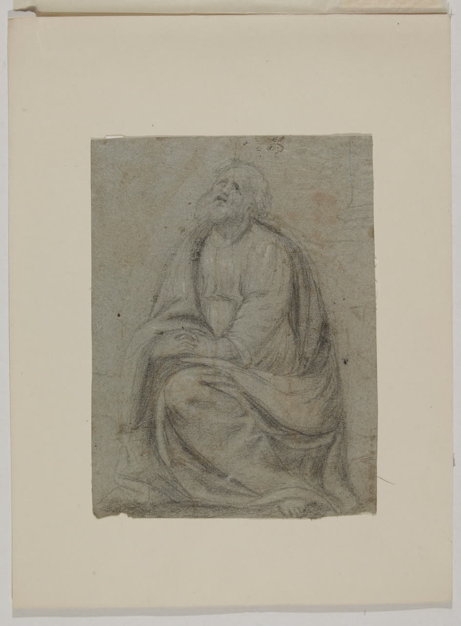 Studio per la figura di un santo (?) (disegno) - Ambito lombardo (fine sec. XVII)