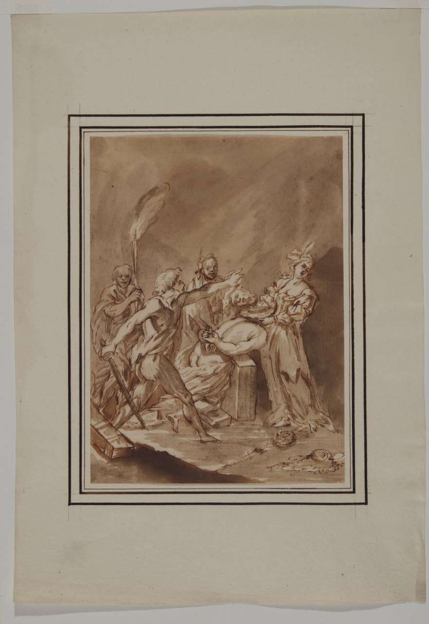 Decollazione di San Giovanni Battista (disegno) - Anonimo (sec. XVIII||sec. XVII)
